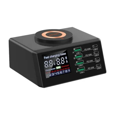 Porodo 4*Pd 4*Qc Multi-Functional Magsafe Fast Charger - Black